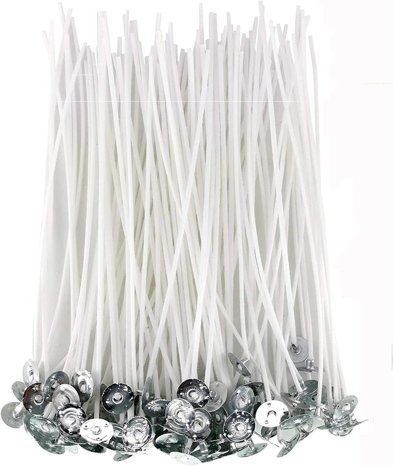 PXBBZDQ 8" Cotton Candle Wick 100 Piece Pre-Waxed Candle Wicks for Candle Making,Thin Lx Wicks - Image 1
